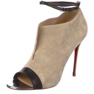 Cristian Louboutin Suede Mules